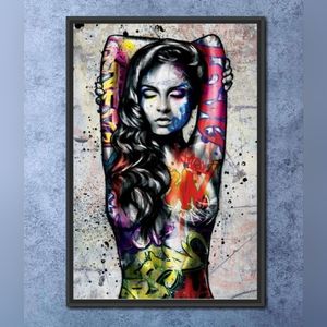 Women's graffiti 11"×17" Wall Art
